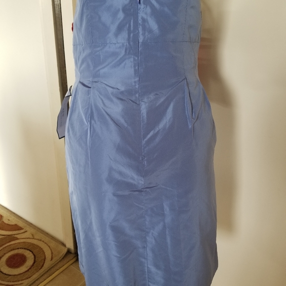 New J. Crew  blue special occasion organza dress 6 - Picture 9 of 13